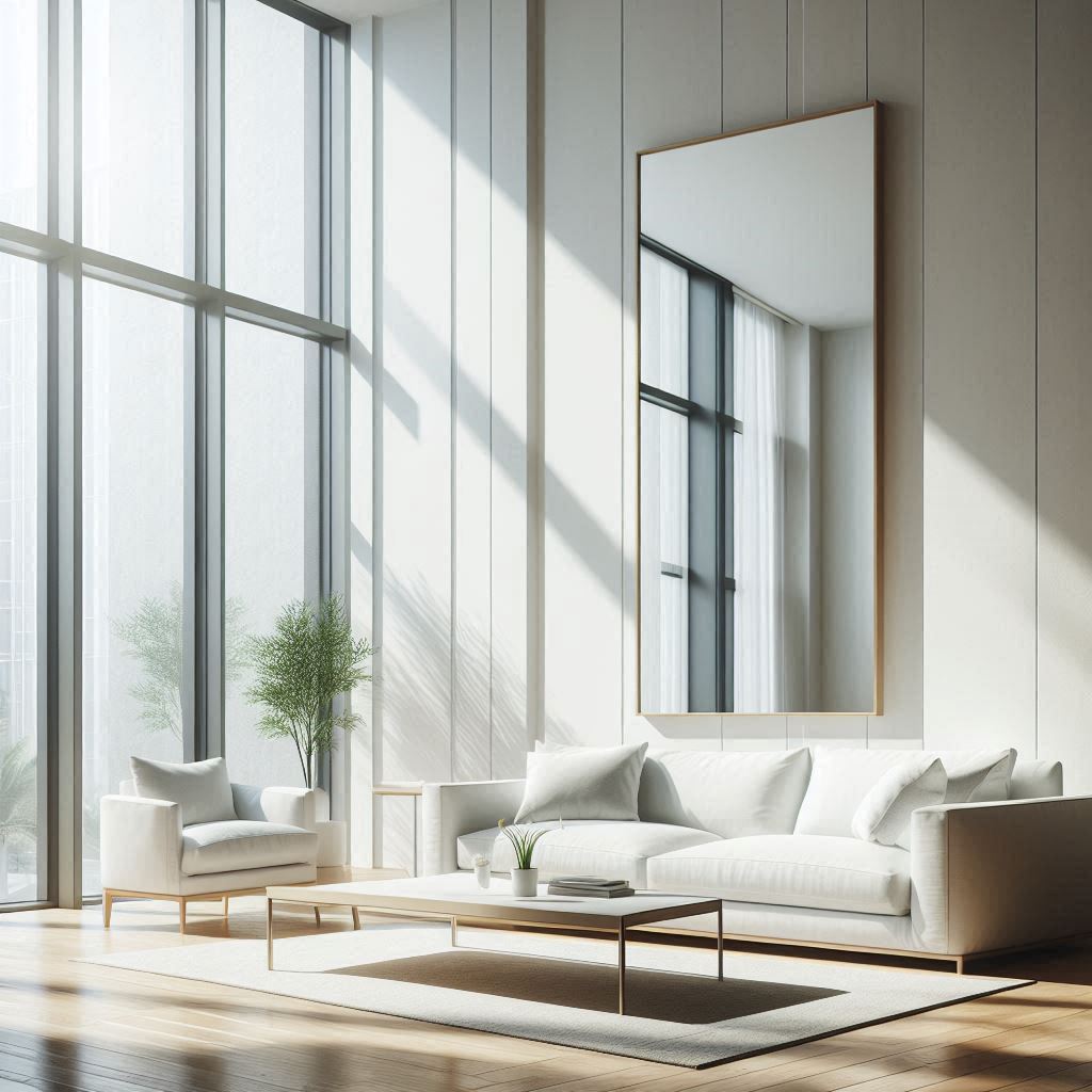 Bring sun light in your minimal living room 