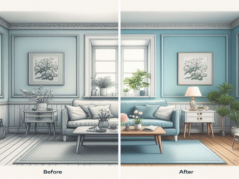 Decor with a Fresh Coat of Paint to decor home with DIY painting on a budget