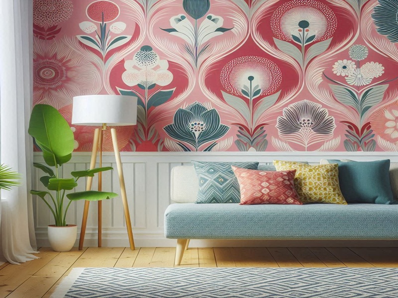 Use DIY removable wallpaper to decorate walls of your home on low budget