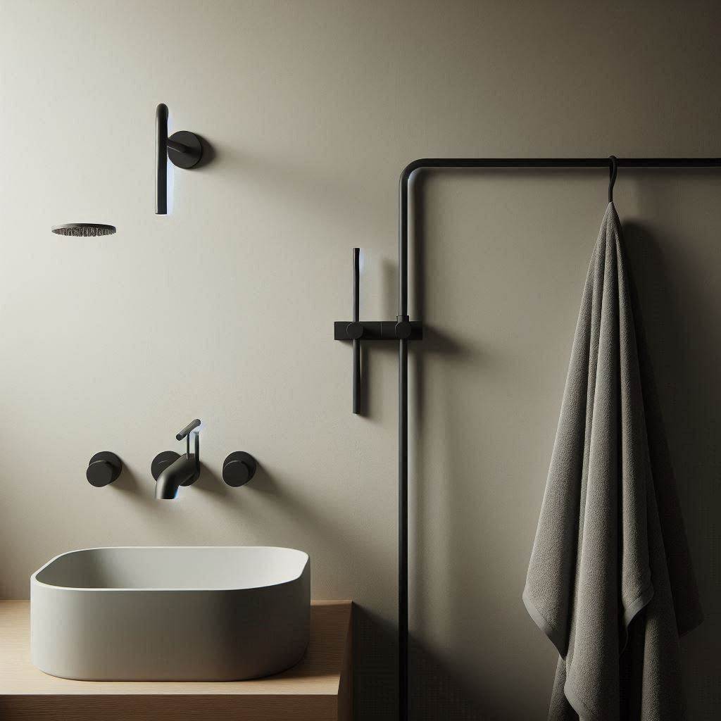 choose simple and functional fixtures for your small bathroom