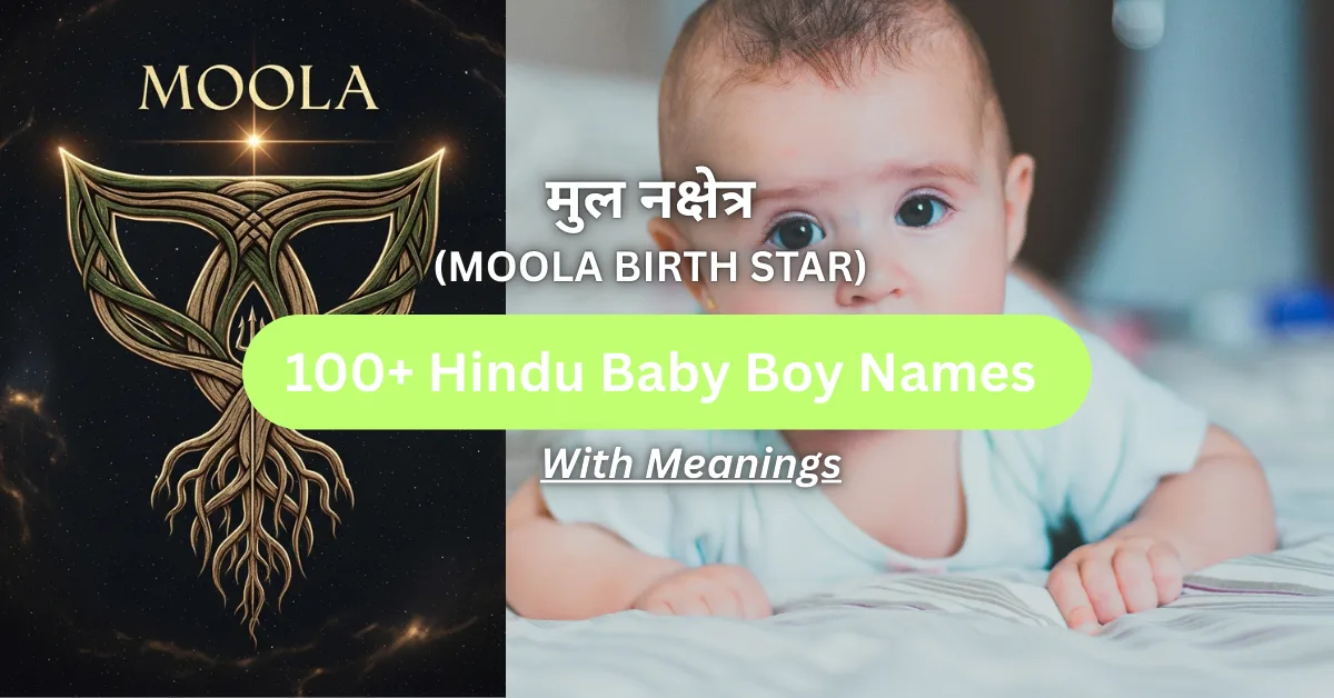 Moola nakshatra baby boy names with meaning