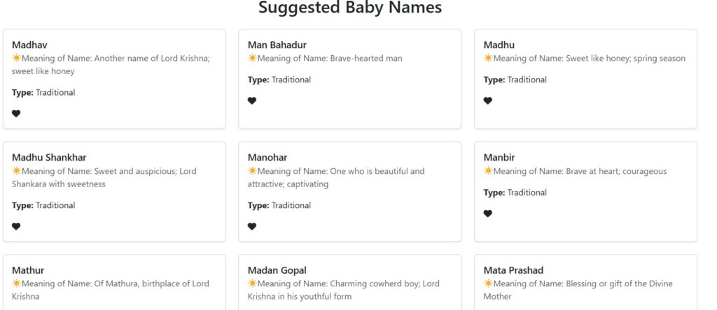Hindu Baby Names list by Nakshatra and Pada (Starting Alphabet)