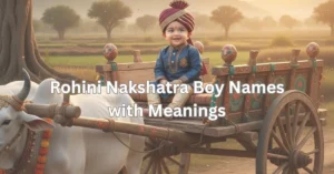 Rohini Nakshatra boy names with meanings
